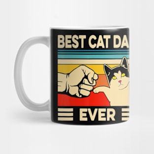 Best Cat Dad Ever Cat Dad Father Vintage Mug